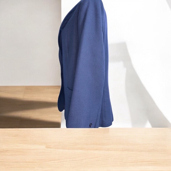 Vintage Rare Raspini 1980s Blue Women’s Blazer - Picture 13 of 14